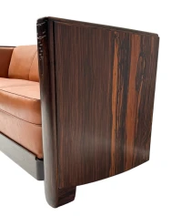 Art Deco Amsterdamse School Bench by Daniêl van Dorp for Gebroeders Reens